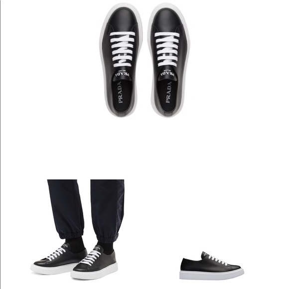 Men’s Black Prada Sneakers- Size 11 - Picture 6 of 7